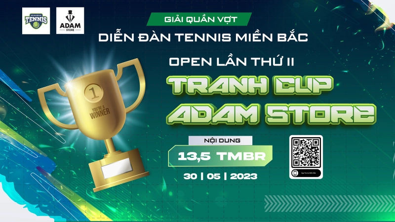 Giải Quần Vợt Diễn Đàn Tennis Miền Bắc Open Lần Thứ II Tranh Cup Adam Store - Nội Dung Đôi 13,5 TMBR