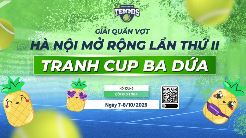 Giải Quần Vợt Hà Nội Mở Rộng Lần Thứ II Tranh Cup Ba Dứa Nội Dung 13,0 TMBR