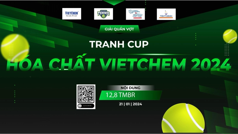 Giải Quần Vợt Tranh Cúp Hóa Chất Vietchem Nội Dung Đôi 12,8 TMBR