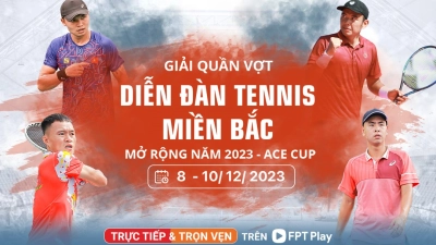 Các tay vợt hàng đầu Việt Nam sẽ tham dự giải Diễn đàn Tennis miền Bắc mở rộng