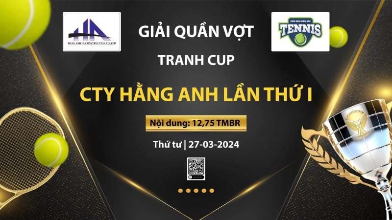 Giải Quần Vợt Tranh Cup Cty Hằng Anh Lần Thứ I Nội Dung Đôi 12,75 TMBR