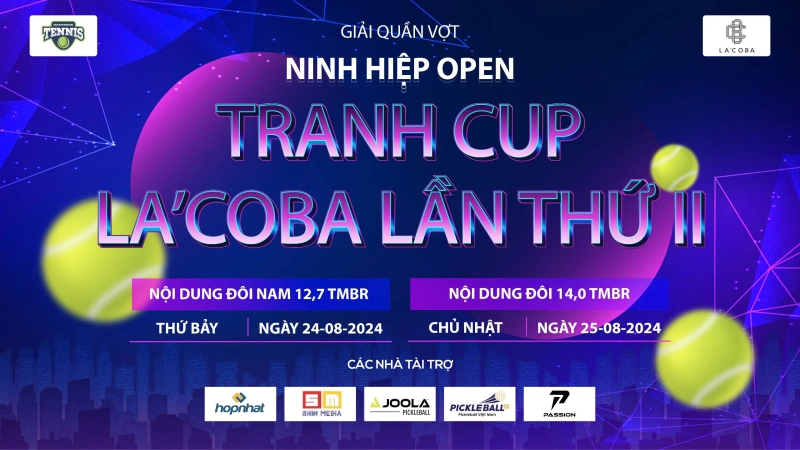 Giải Quần Vợt Ninh Hiệp Open Tranh Cup La'coba Lần Thứ II Nội Dung Đôi 14,0 TMBR