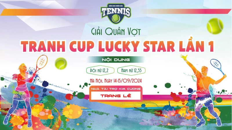 Giải Tennis Tranh Cup Lucky Star Lần Thứ I Nội Dung  Đôi Nam Nữ 12,55 TMBR